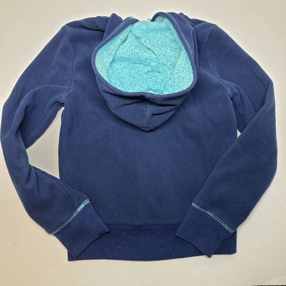 Old Navy Girls Fleece Zipped Blue Jacket size 8 - Picture 4 of 6